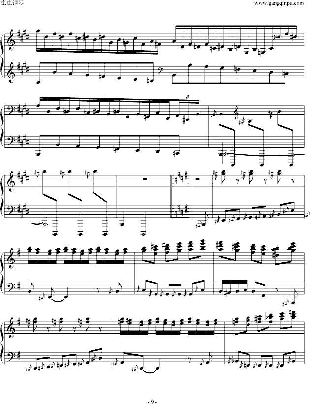 卡门幻想曲钢琴曲谱（图9）