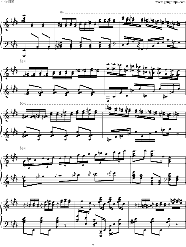 卡门幻想曲钢琴曲谱（图7）