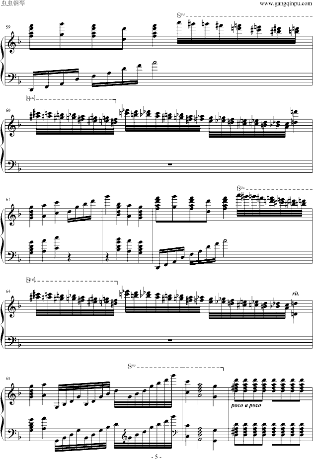 出埃及记(Maksim演奏原版谱)钢琴曲谱（图5）
