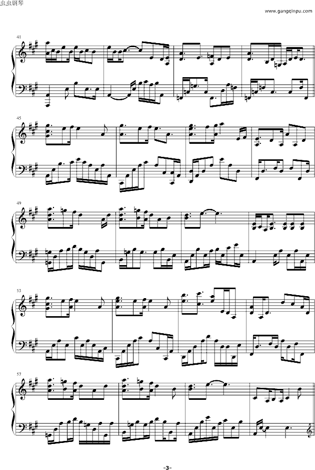 Present钢琴曲谱（图3）