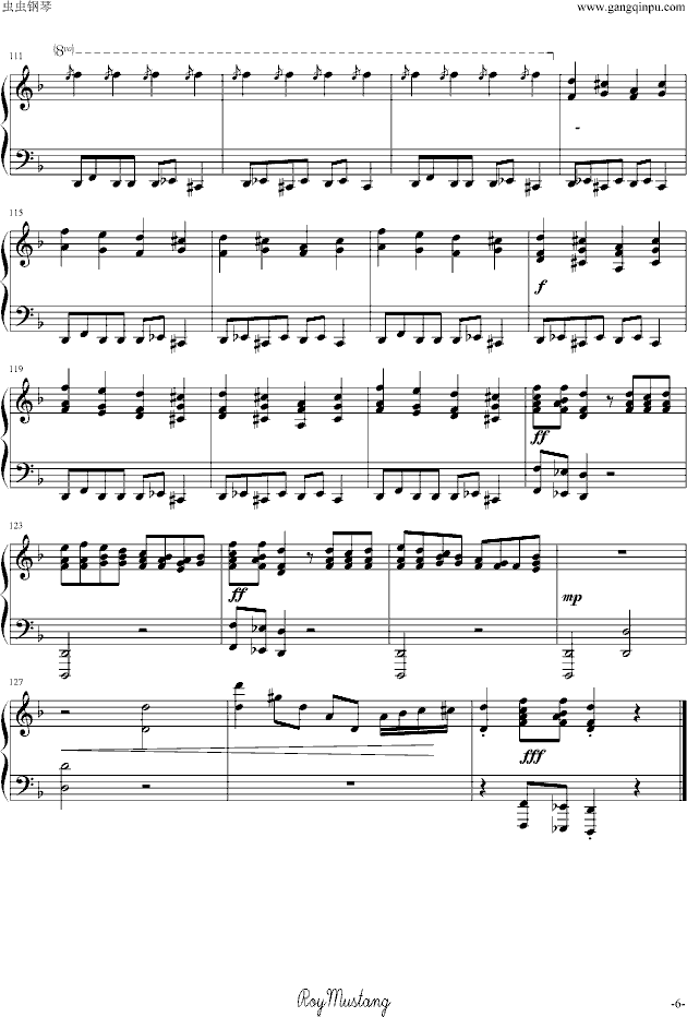 片翼の天使钢琴曲谱（图6）