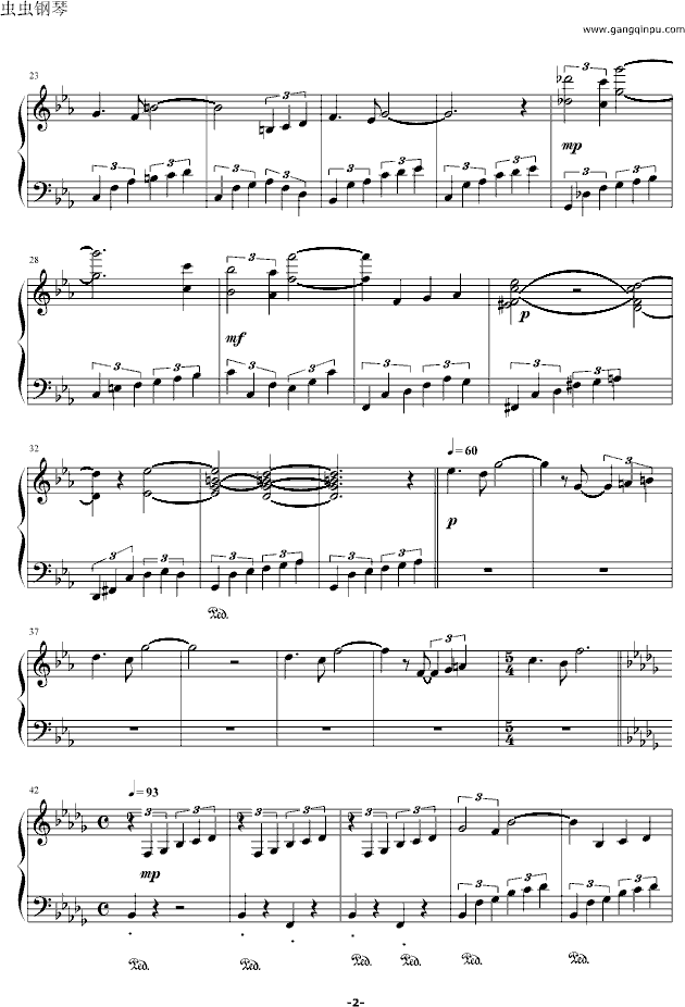 Farewell钢琴曲谱（图2）