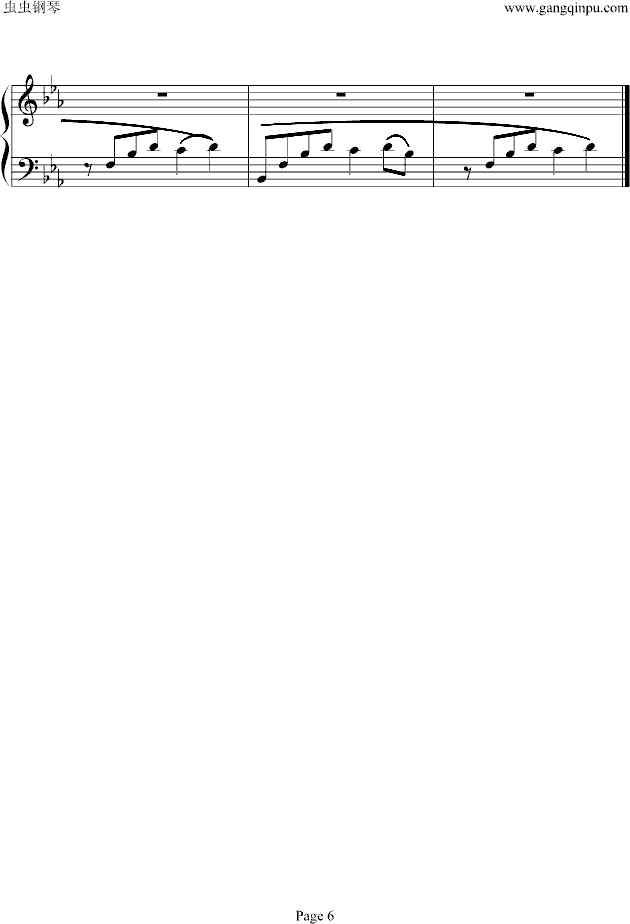 亲亲我的宝贝钢琴曲谱（图6）