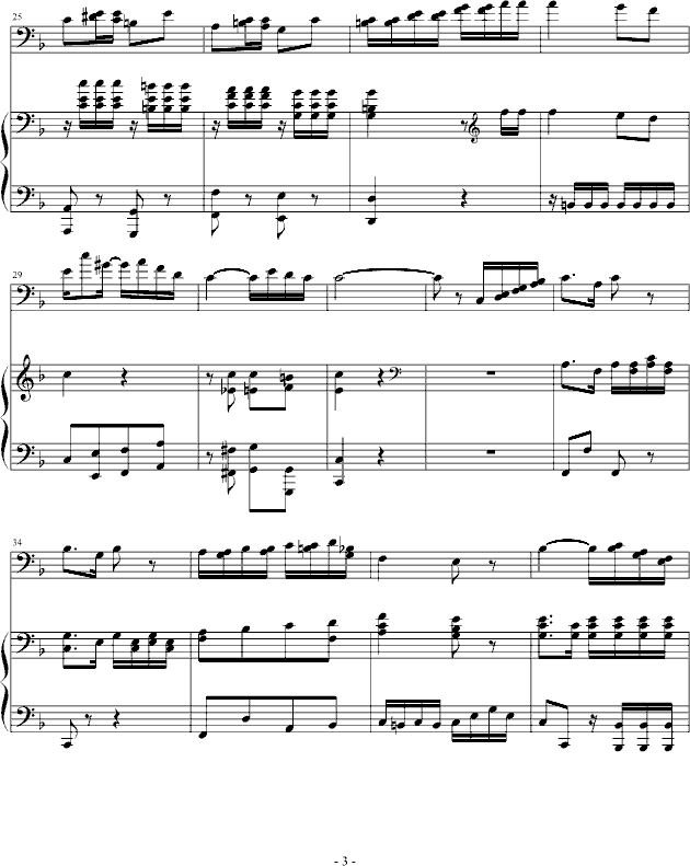 大提琴协奏曲钢琴曲谱（图3）