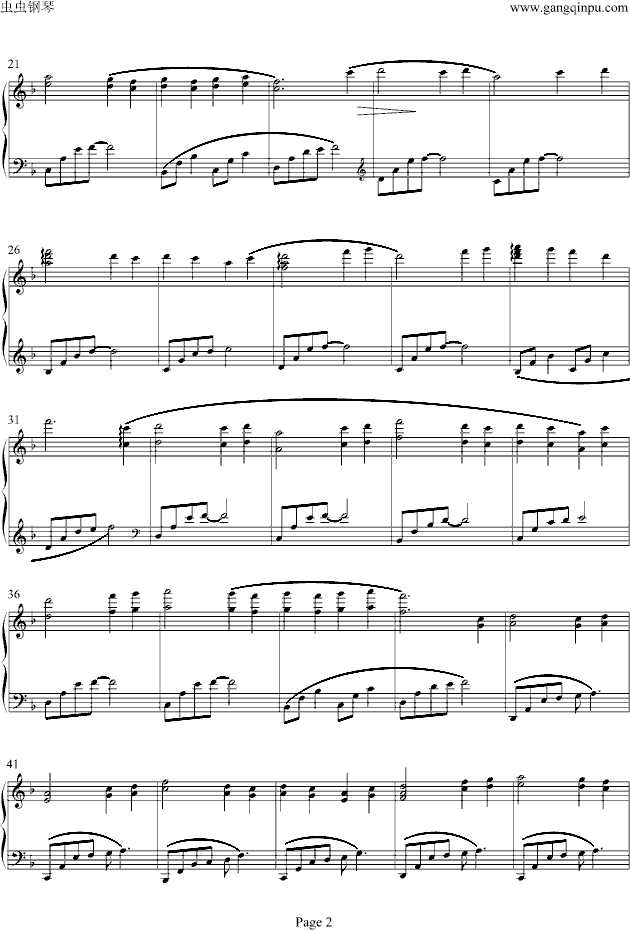 故宫的记忆钢琴曲谱（图2）