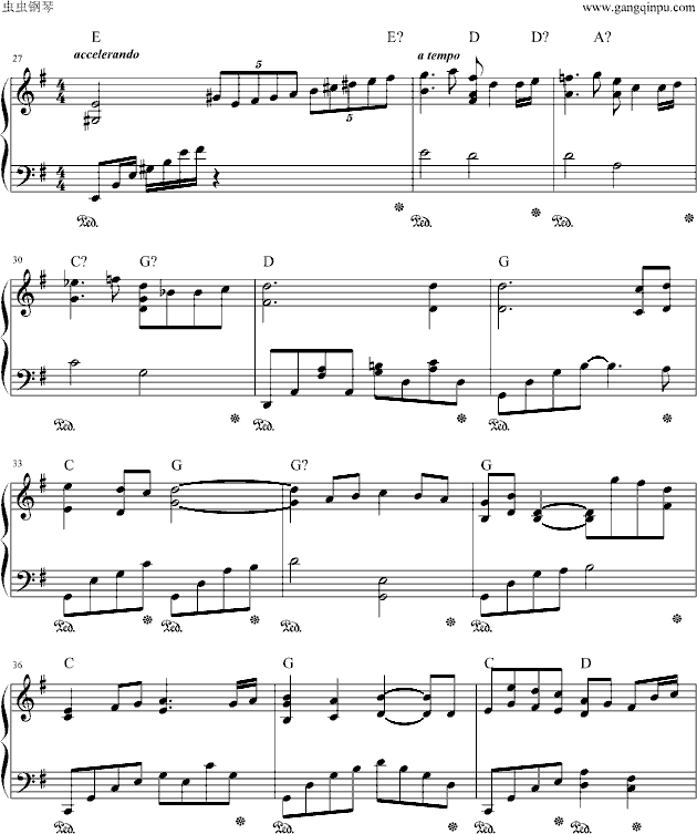 入殓师（memory)钢琴曲谱（图3）