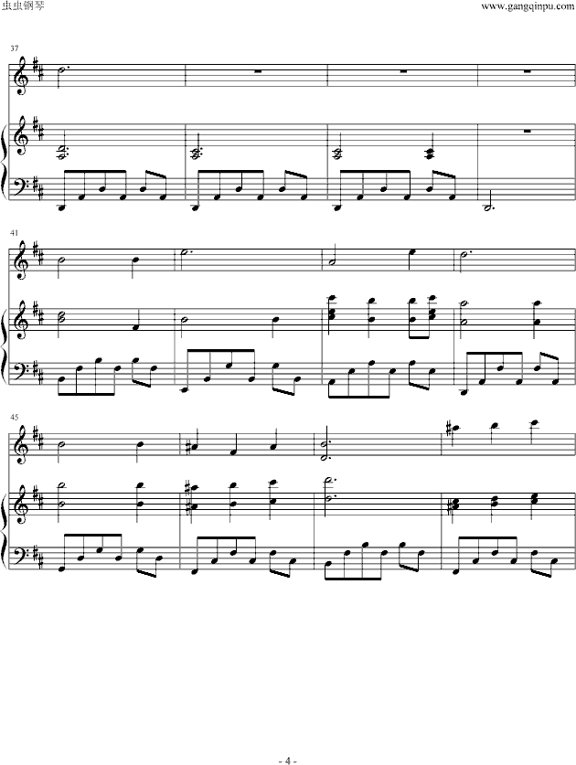 A moon filled sky钢琴曲谱（图4）