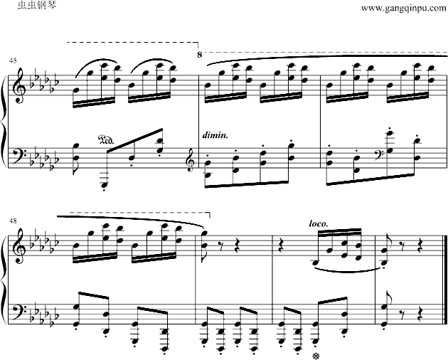 肖邦练习曲钢琴曲谱（图5）