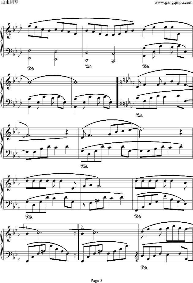 亲亲我的宝贝钢琴曲谱（图3）