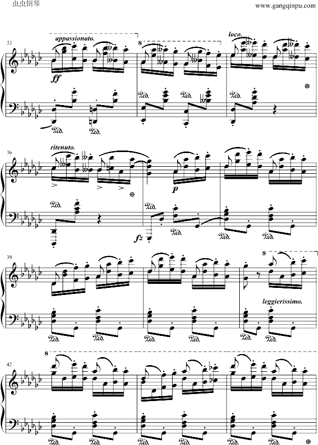 肖邦练习曲钢琴曲谱（图4）