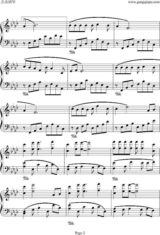 亲亲我的宝贝钢琴曲谱（图2）