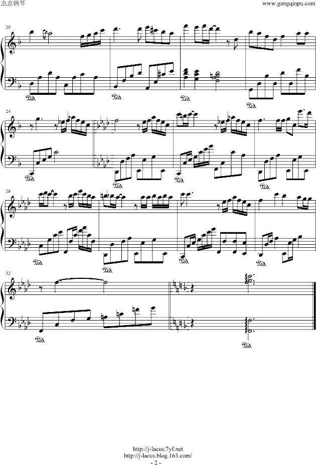 最高の片想い钢琴曲谱（图2）