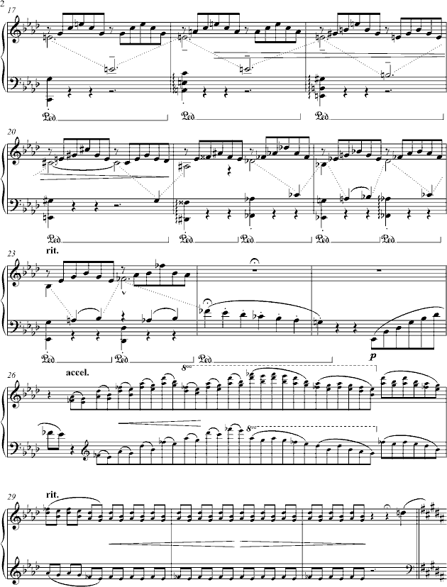 Liebestraume钢琴曲谱（图2）