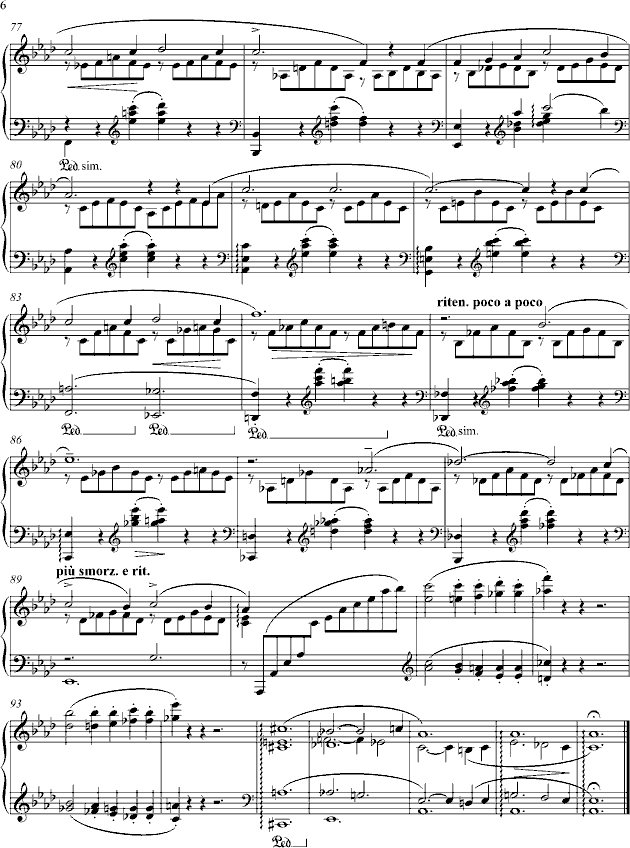 Liebestraume钢琴曲谱（图6）
