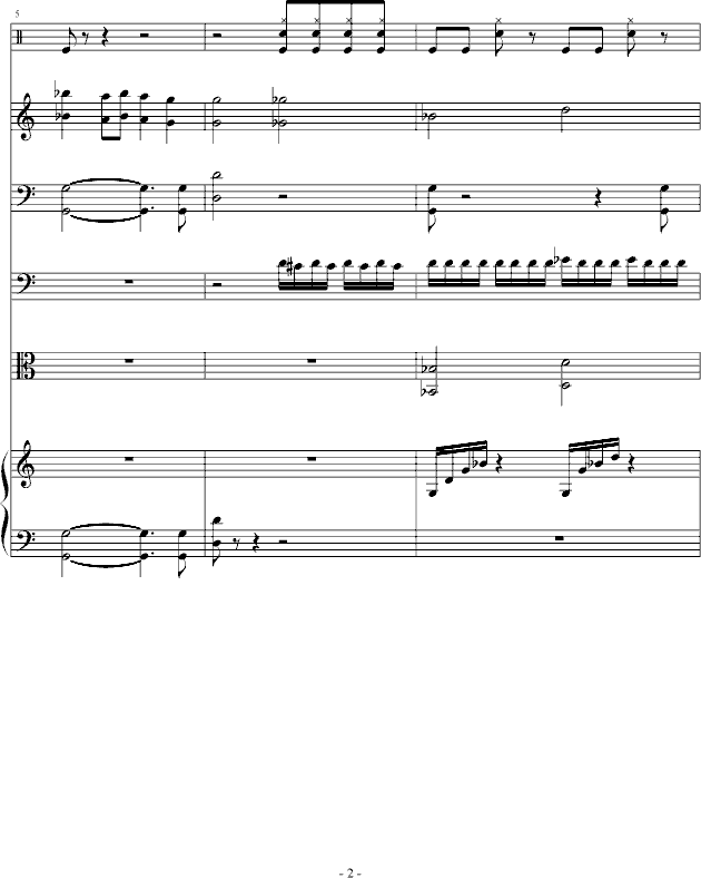 骑士精神钢琴曲谱（图2）