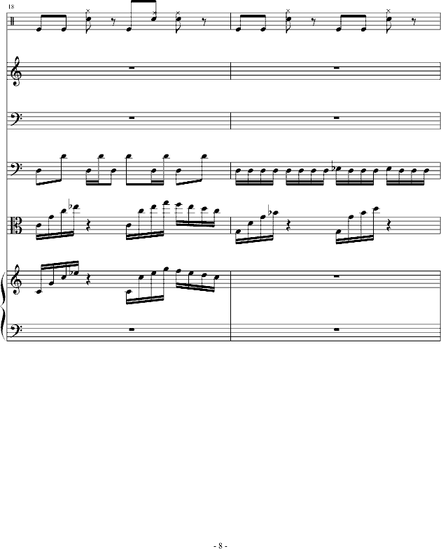 骑士精神钢琴曲谱（图8）