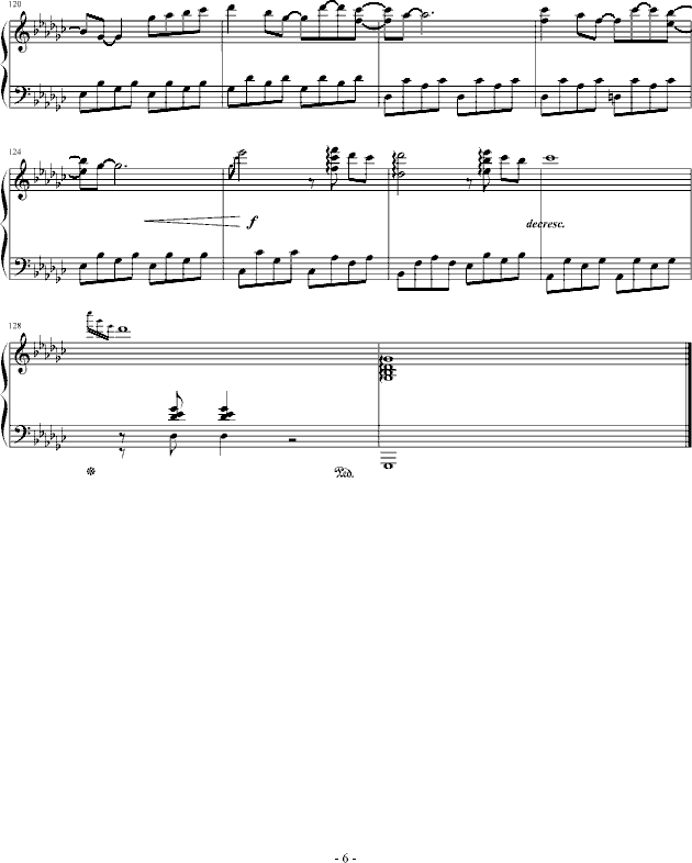 龙猫钢琴曲谱（图6）