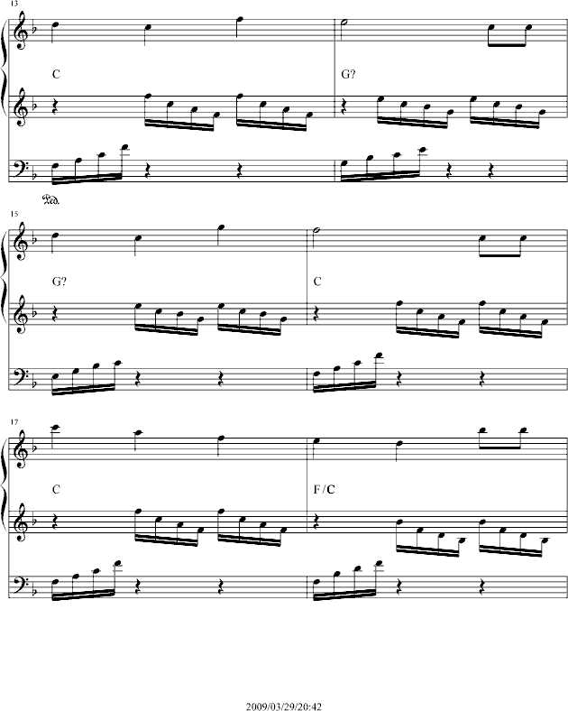 生日歌（爵士版）钢琴曲谱（图3）