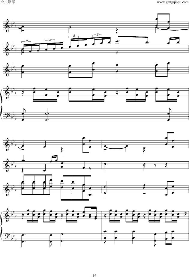 龙猫——《The Path of the Wind》（器乐谱）钢琴曲谱（图15）