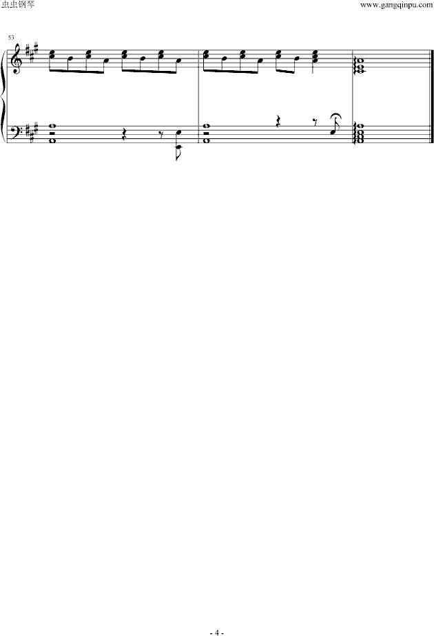the rose钢琴曲谱（图4）