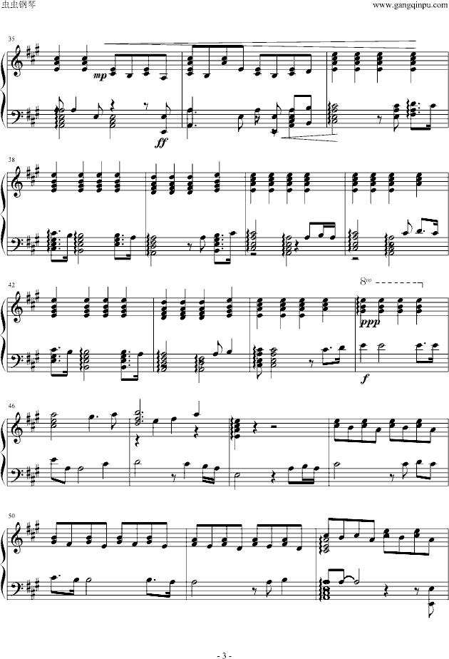 the rose钢琴曲谱（图3）