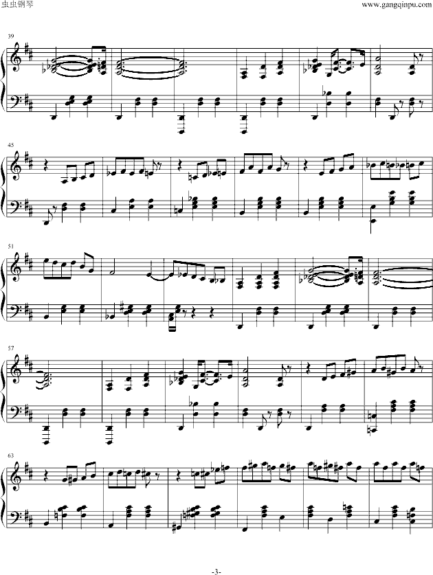 花之圆舞曲钢琴曲谱（图3）