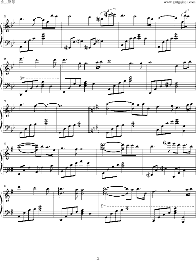 Remembered钢琴曲谱（图2）