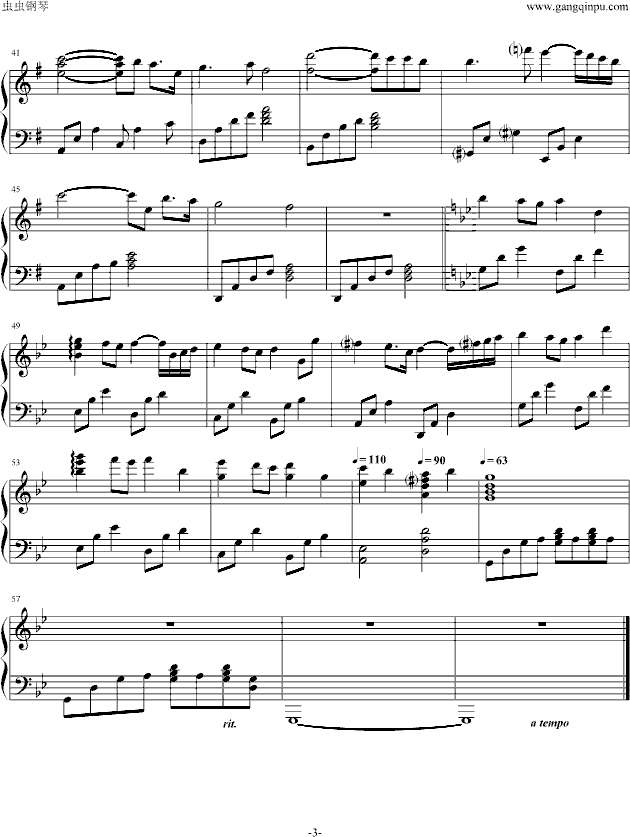 Remembered钢琴曲谱（图3）
