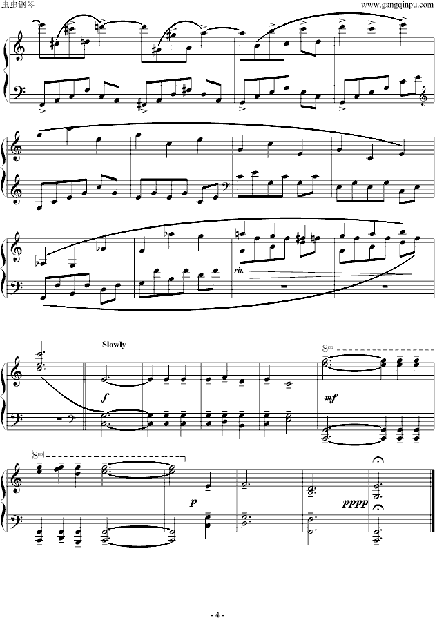 Dawn钢琴曲谱（图4）