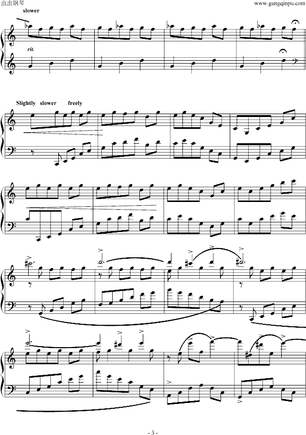 Dawn钢琴曲谱（图3）