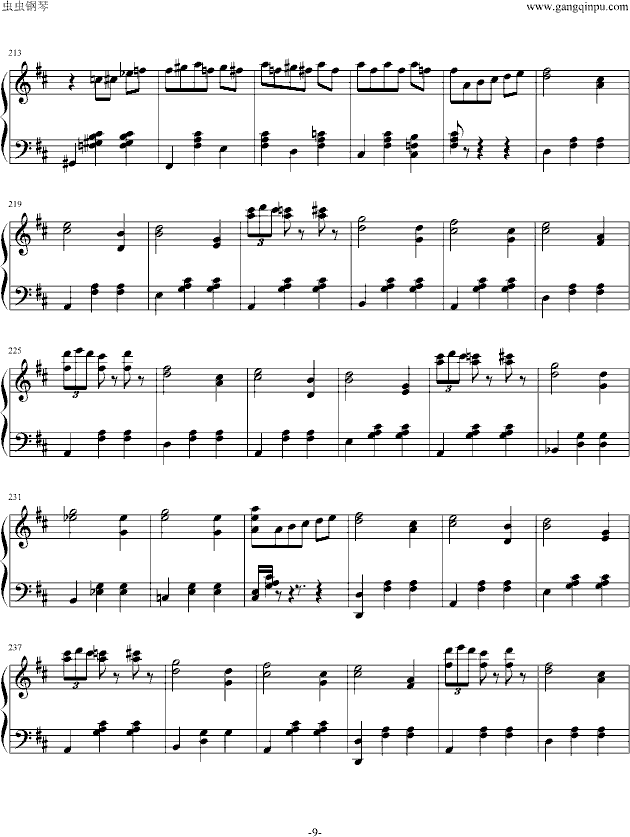 花之圆舞曲钢琴曲谱（图9）