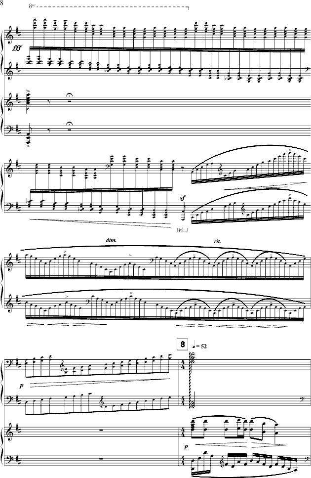 黄河船夫曲钢琴曲谱（图8）