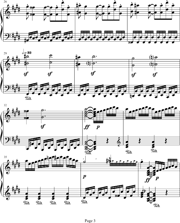 月光奏鸣曲第三乐章钢琴曲谱（图3）