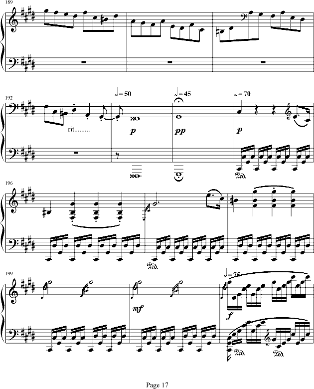 月光奏鸣曲第三乐章钢琴曲谱（图17）