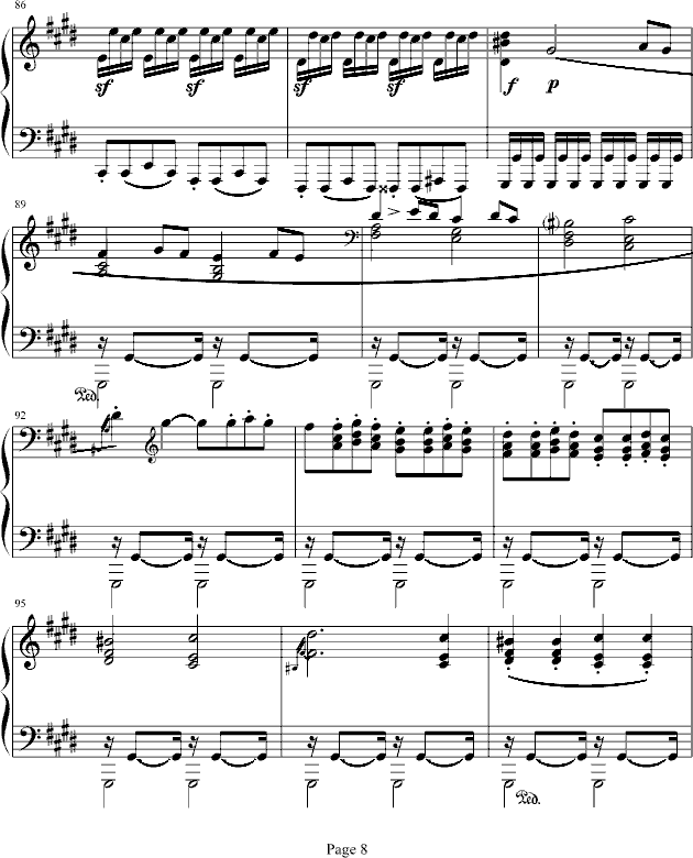 月光奏鸣曲第三乐章钢琴曲谱（图8）