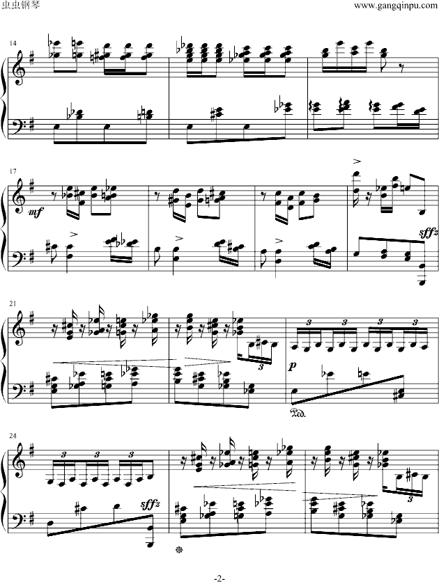 《糖果仙子》舞曲钢琴独奏钢琴曲谱（图2）