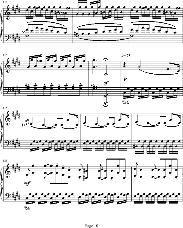 月光奏鸣曲第三乐章钢琴曲谱（图10）