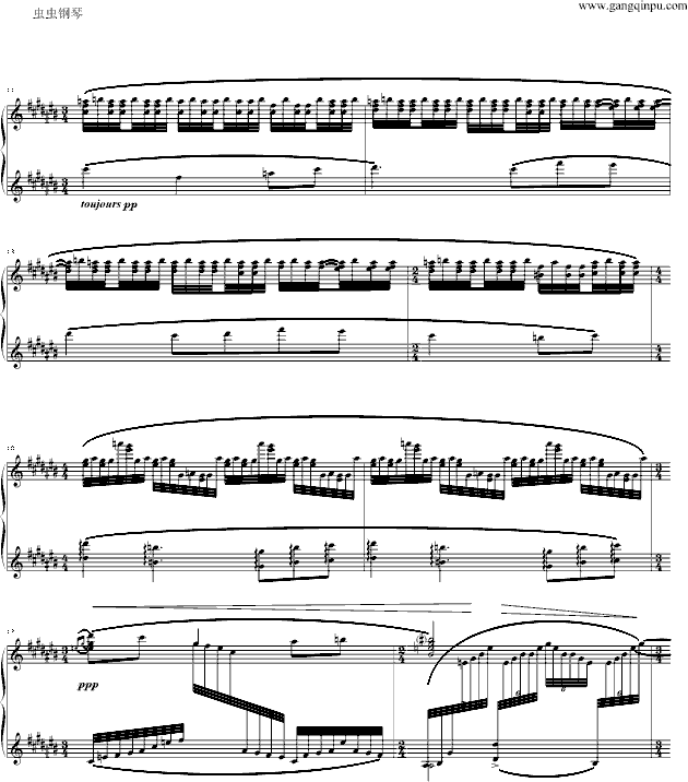 夜之幽灵组曲之水妖钢琴曲谱（图2）