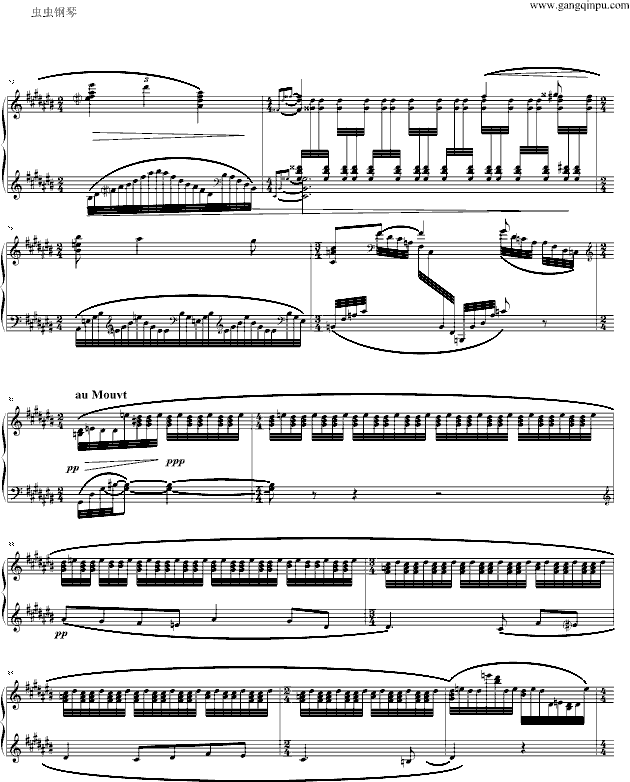夜之幽灵组曲之水妖钢琴曲谱（图4）