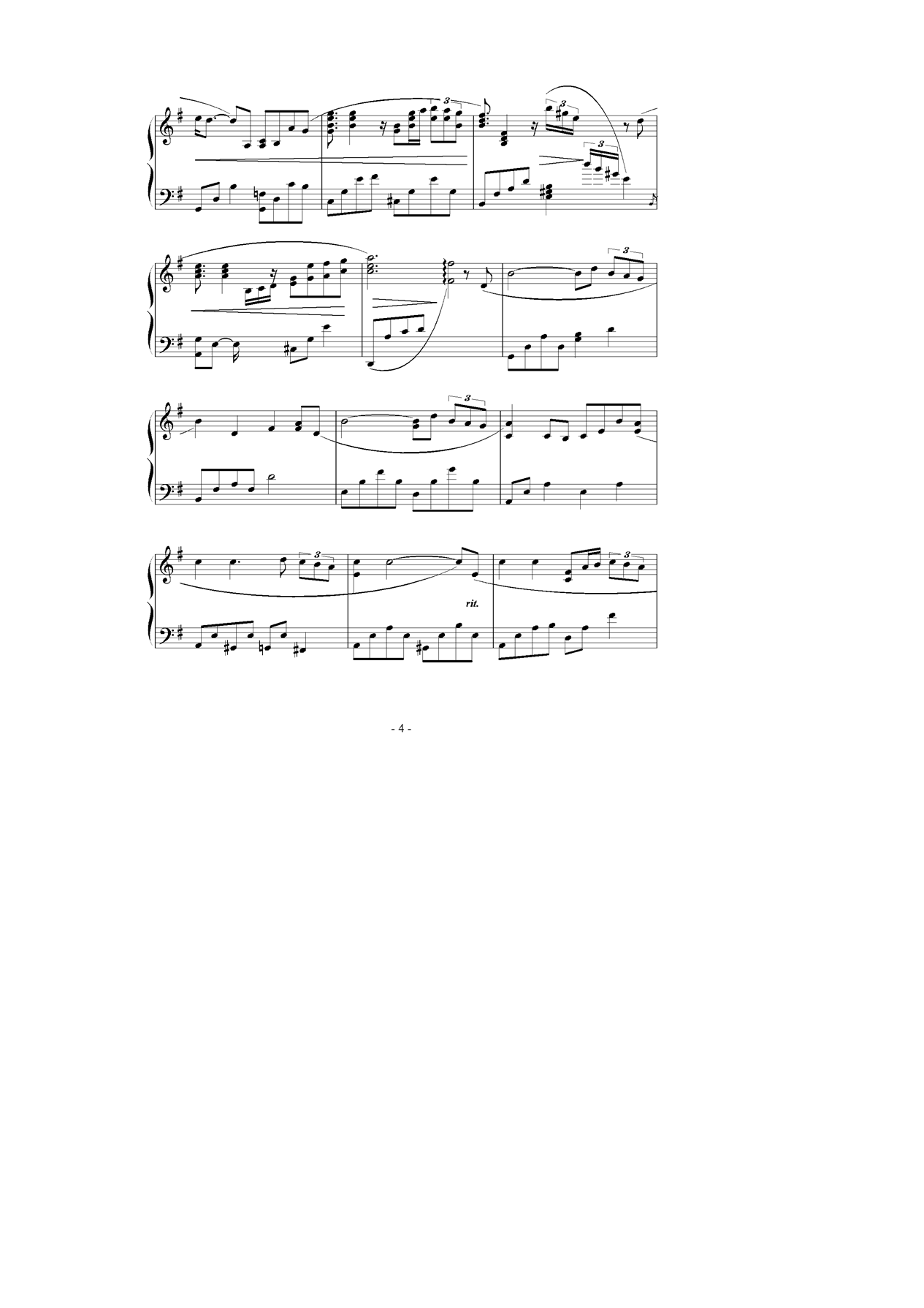 被遗忘的时光钢琴曲谱（图4）
