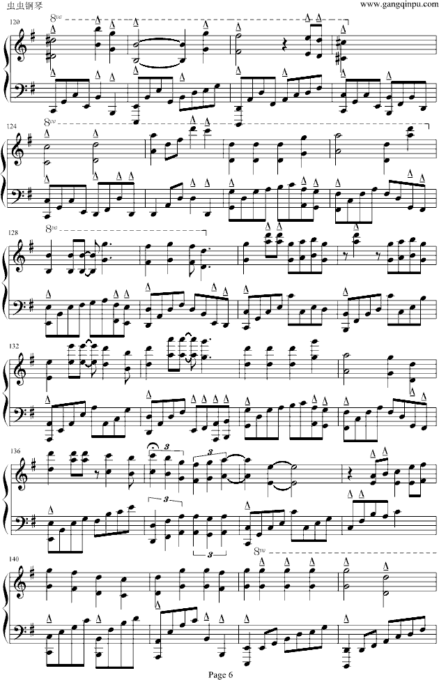 化蝶钢琴曲谱（图6）