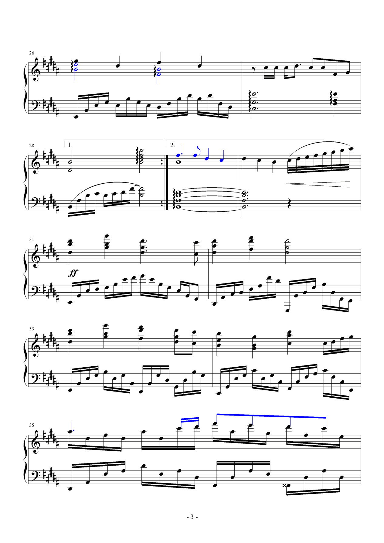 飞吧钢琴曲谱（图3）