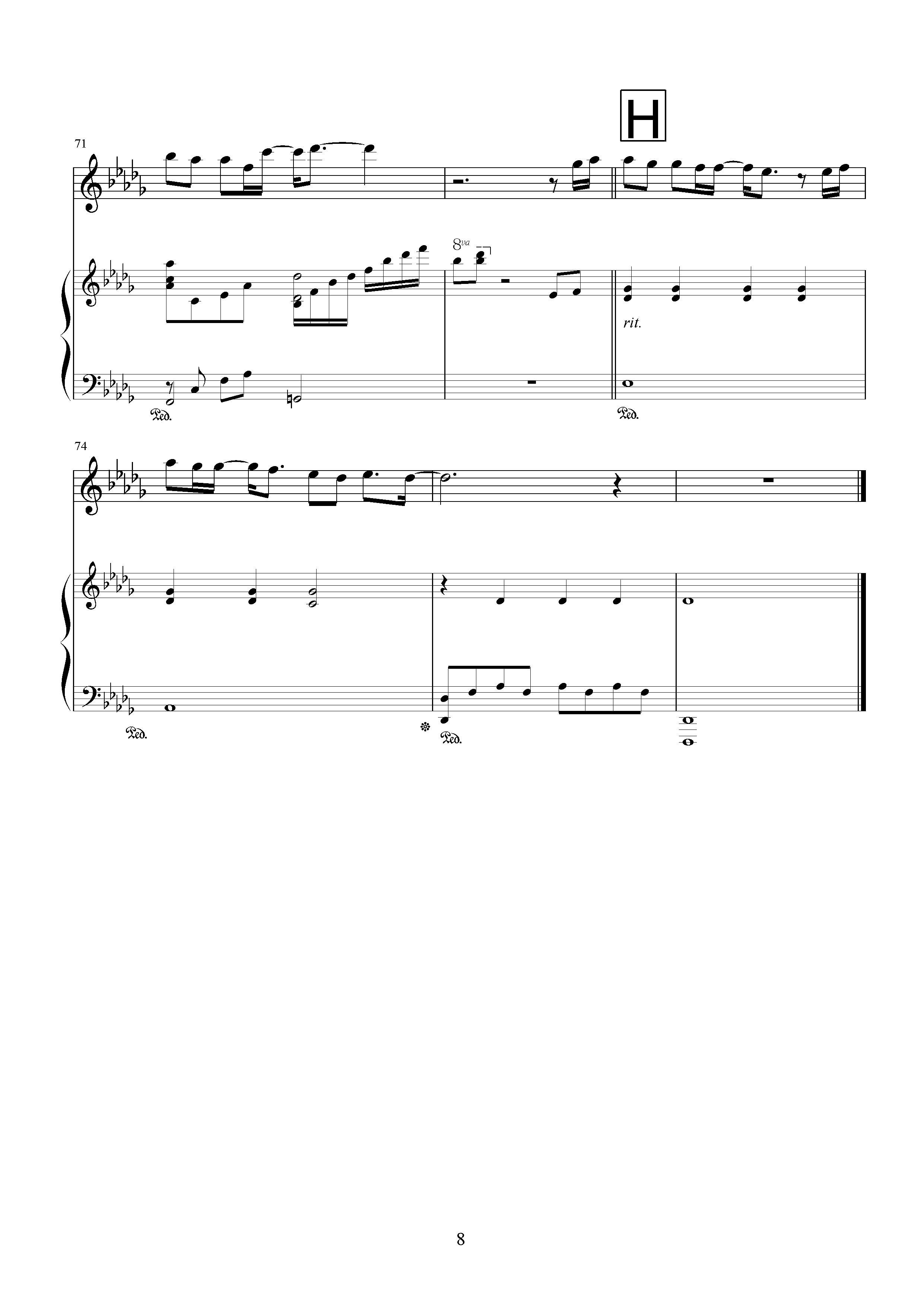 枫钢琴曲谱（图8）