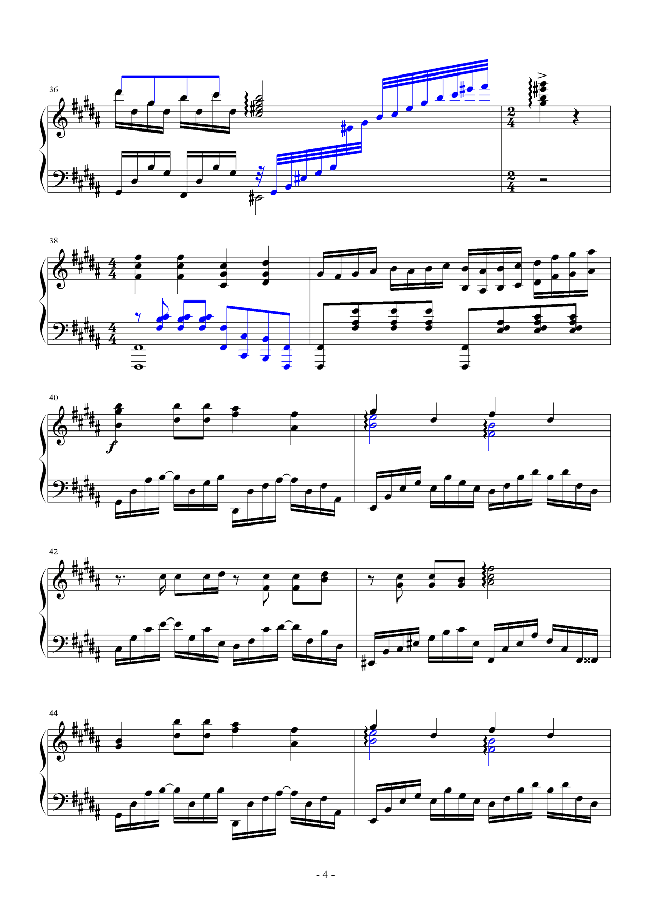 飞吧钢琴曲谱（图4）