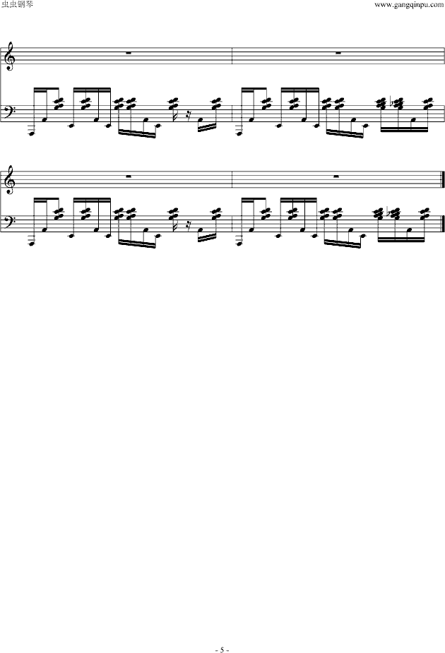 芬克钢琴钢琴曲谱（图5）
