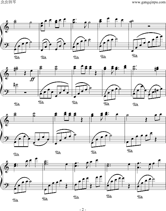 天空之城-爱琴屋版钢琴曲谱（图2）