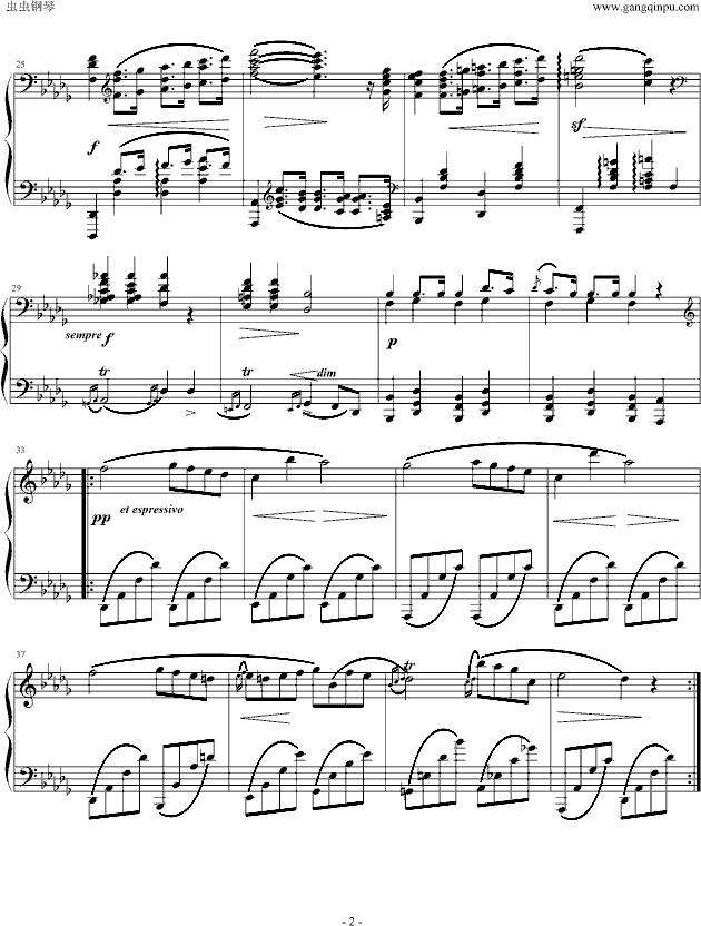 葬礼进行曲钢琴曲谱（图2）