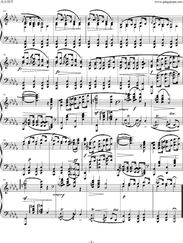 葬礼进行曲钢琴曲谱（图4）