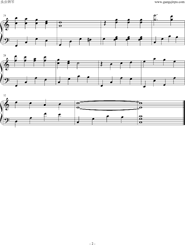 danny boy钢琴曲谱（图2）