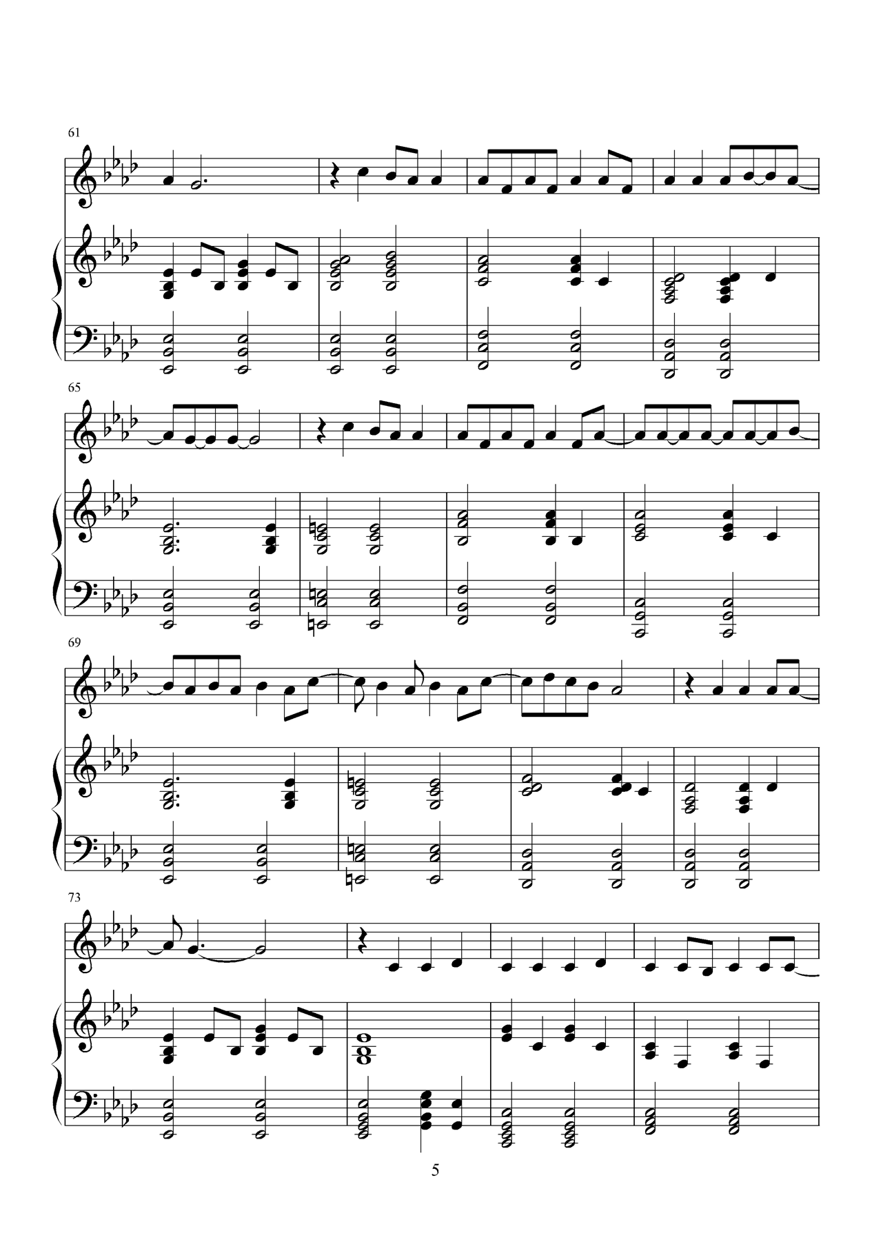 Because of you钢琴曲谱（图5）